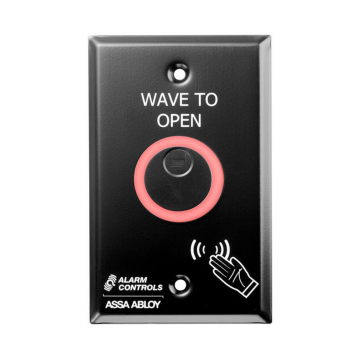NTB Series Battery Operated No Touch Request to Exit Station, Black